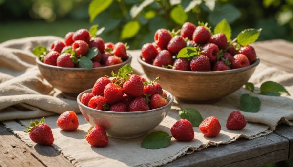Déguster des fruits rouges gorgés de soleil bio